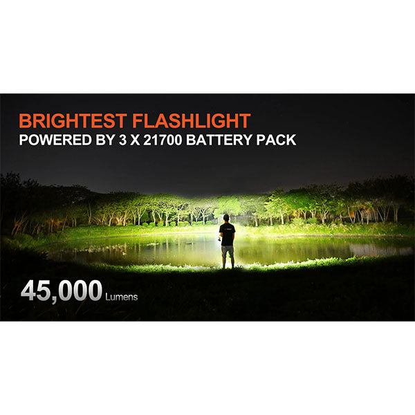 Projecteur tactique X50 2.0, 45 000 lumens (batterie incluse)