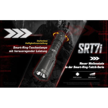 Lampe de poche tactique LED SRT7i, 3 000 lumens, batterie incluse