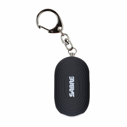 Schrillalarm 2-in-1 Personal Alarm mit LED Licht & Karabinerhaken, black