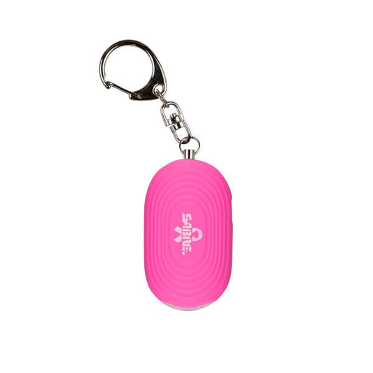 Allarme personale Shrill Alarm 2 in 1 con luce LED e moschettone, rosa