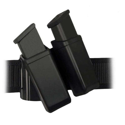 doppeltes Kunststoffholster LUGER für zweireihige Waffenmagazine 9mm, black