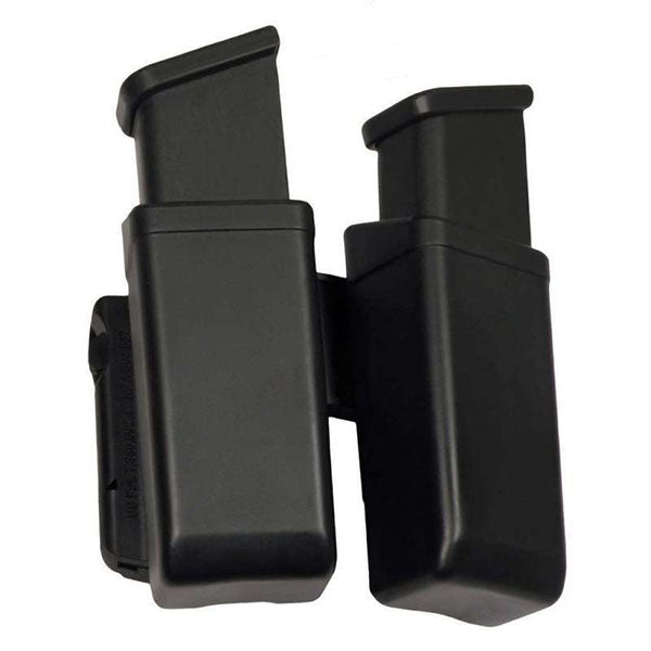 doppeltes Kunststoffholster LUGER für zweireihige Waffenmagazine 9mm, black