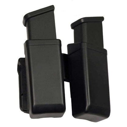 doppeltes Kunststoffholster LUGER für zweireihige Waffenmagazine 9mm, black