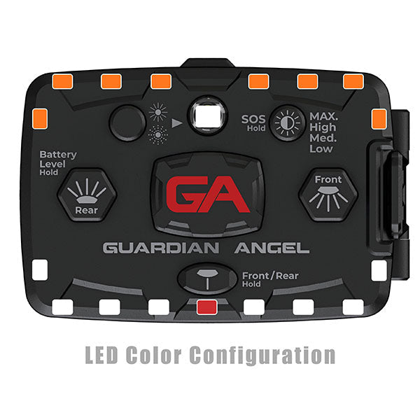 Luce di sicurezza ELITE BIANCO/ARANCIONE inclusa batteria