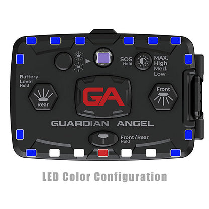 Luce di sicurezza ELITE INFRARED HYBRID ROSSO/BLU con batteria
