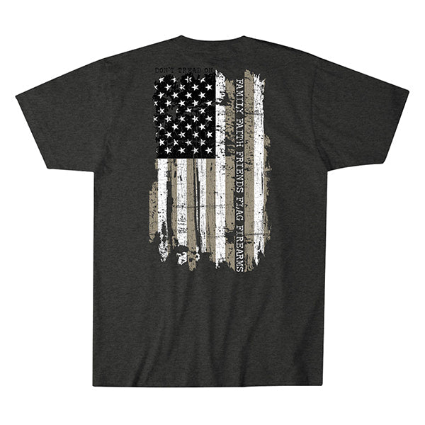 T-shirt DON'T TREAD FAMILY, anthracite chiné