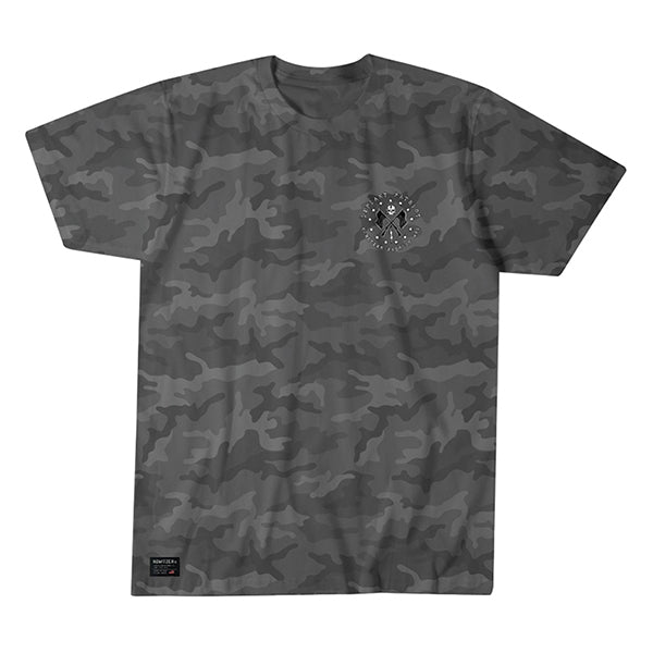 T-shirt DEFIANT SKETCH, gris camouflage