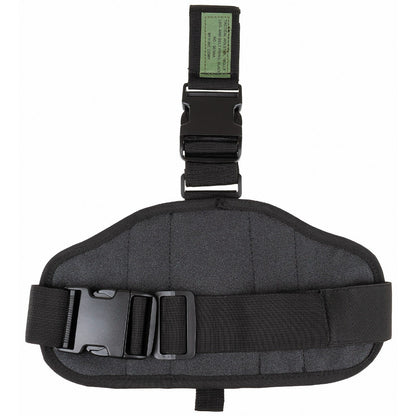 FONDINA PER PISTOLA "MOLLE", attacco per gamba e cintura. per destrimani, nero 