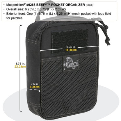 BEEFY POCKET ORGANIZER, schwarz