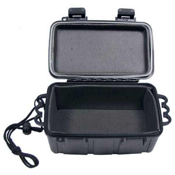 BOX KUNSTSTOFF WASSERDICHT, SCHWARZ, 16.5x12x7 cm.