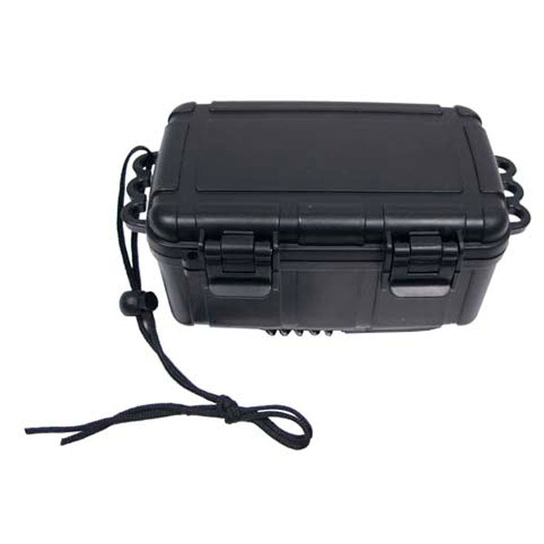 BOX KUNSTSTOFF WASSERDICHT, SCHWARZ, 16.5x12x7 cm.