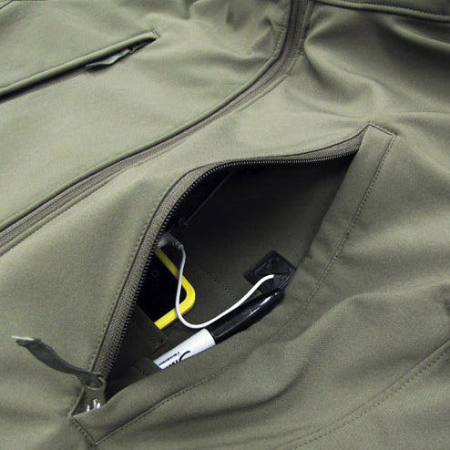 Giacca softshell SUMMIT 602, verde oliva (con cappuccio)