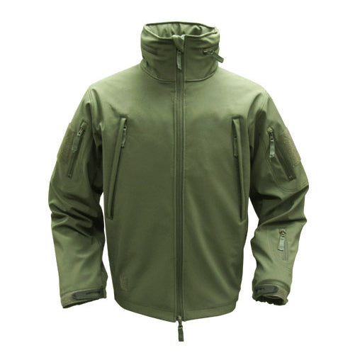 Giacca softshell SUMMIT 602, verde oliva (con cappuccio)