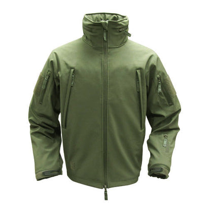 Giacca softshell SUMMIT 602, verde oliva (con cappuccio)