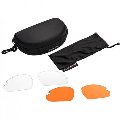 APACHE, smoke, orange & clear Linsen, Frame: rubber black