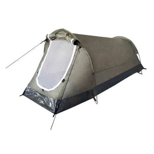 TENDA TUNNEL, 2 persone, "HOCHSTEIN", oliva, dimensioni 220 x 130 x 100 cm