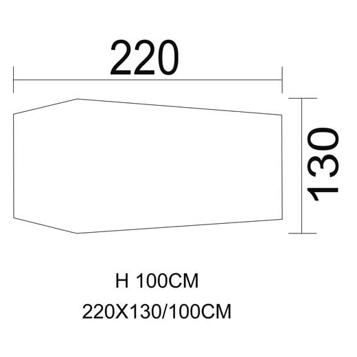 TENDA TUNNEL, 2 persone, "HOCHSTEIN", oliva, dimensioni 220 x 130 x 100 cm