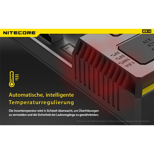 NITECORE INTELLIGENTES AKKU-LADEGERÄT, NC-NUi4