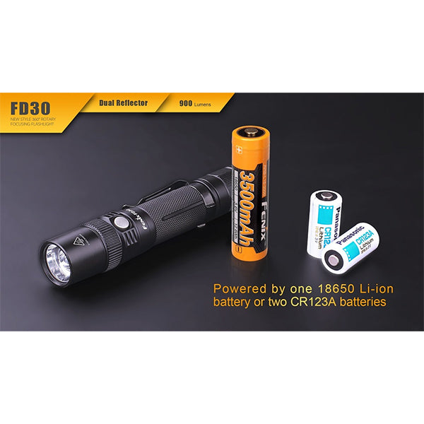 Torcia LED, FD30 - 900 lumen SENZA batteria