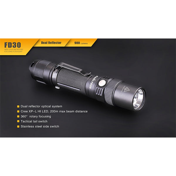 Torcia LED, FD30 - 900 lumen SENZA batteria