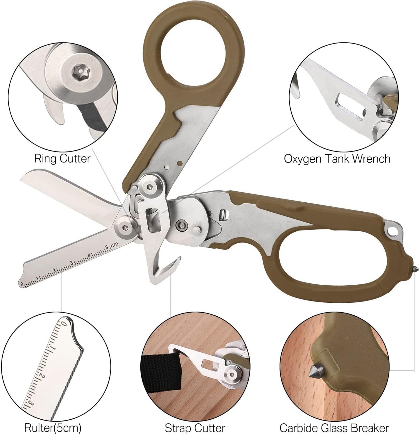 Forbici di emergenza multifunzionali