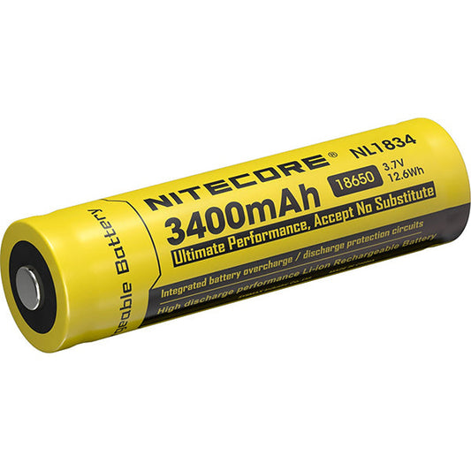 Batterie 18650 : NL1834 - 3'400mAh avec circuit de protection