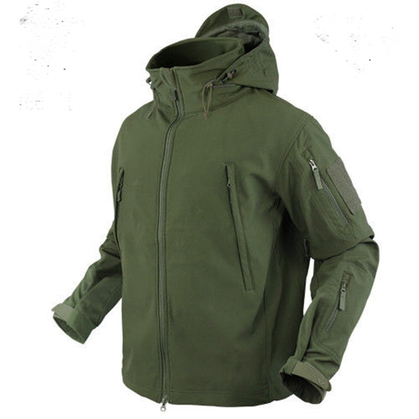 Giacca softshell SUMMIT 602, verde oliva (con cappuccio)