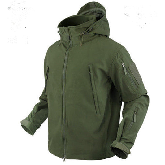 Giacca softshell SUMMIT 602, verde oliva (con cappuccio)