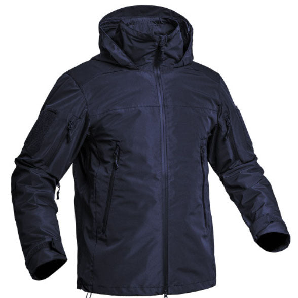 Veste de pluie PARKA HARDSHELL FIGHTER, bleu marine