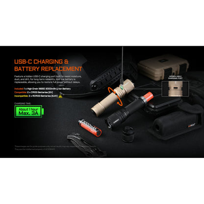 LED-Taschenlampe P16 2.0, 3'000 Lumen (inkl. Akku)