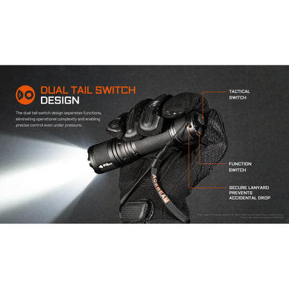 LED-Taschenlampe P16 2.0, 3'000 Lumen (inkl. Akku)