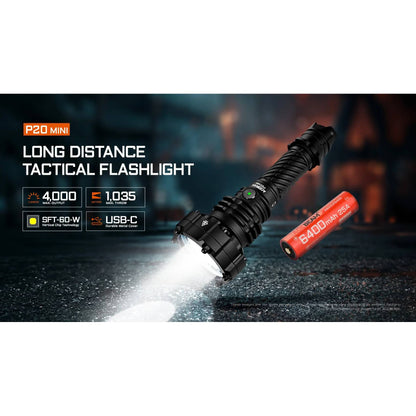LED-Taschenlampe P20 Mini, 4'000 Lumen (inkl. Akku)