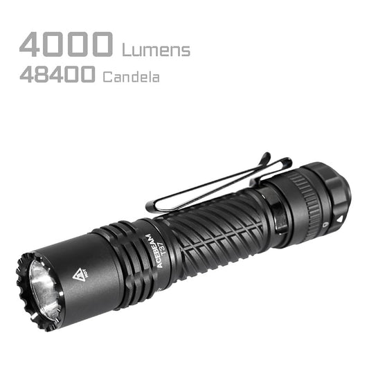 LED-Taschenlampe T37, 4'000 Lumen (inkl. Akku)
