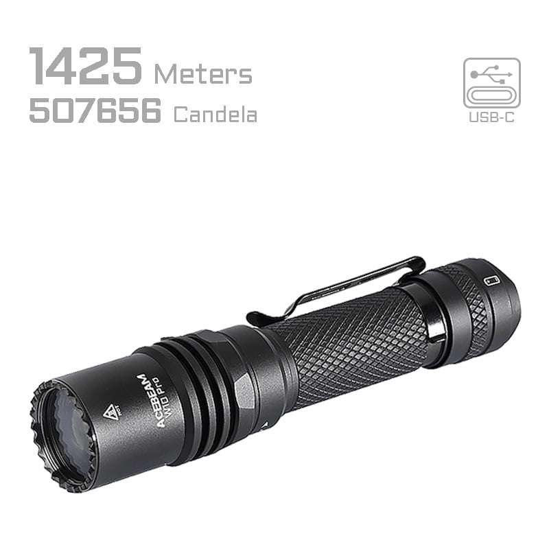 LED-Taschenlampe W10 PRO, 750 Lumen (inkl. Akku)