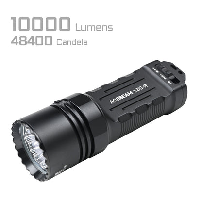 LED-Taschenlampe X20-R LUXEON, 10'000 Lumen (inkl. Akkus)