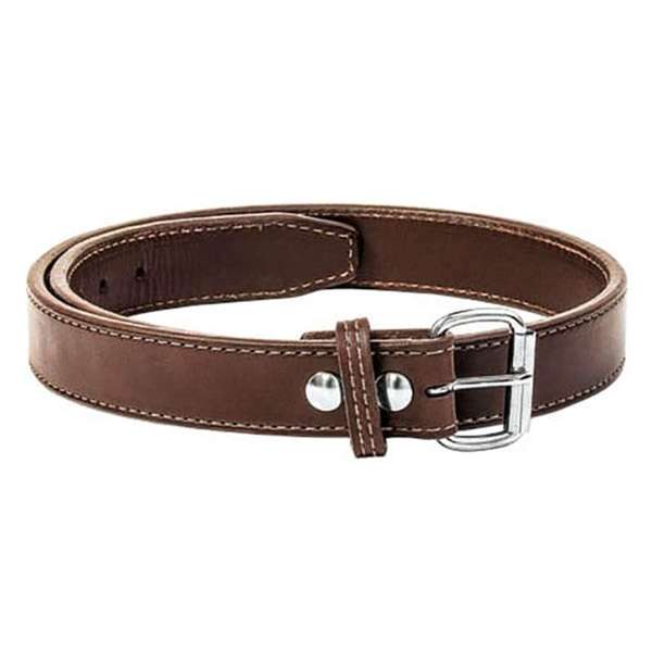 Bracelet en cuir stable 14oz LEATHER GUN BELT, Steel Core, marron 