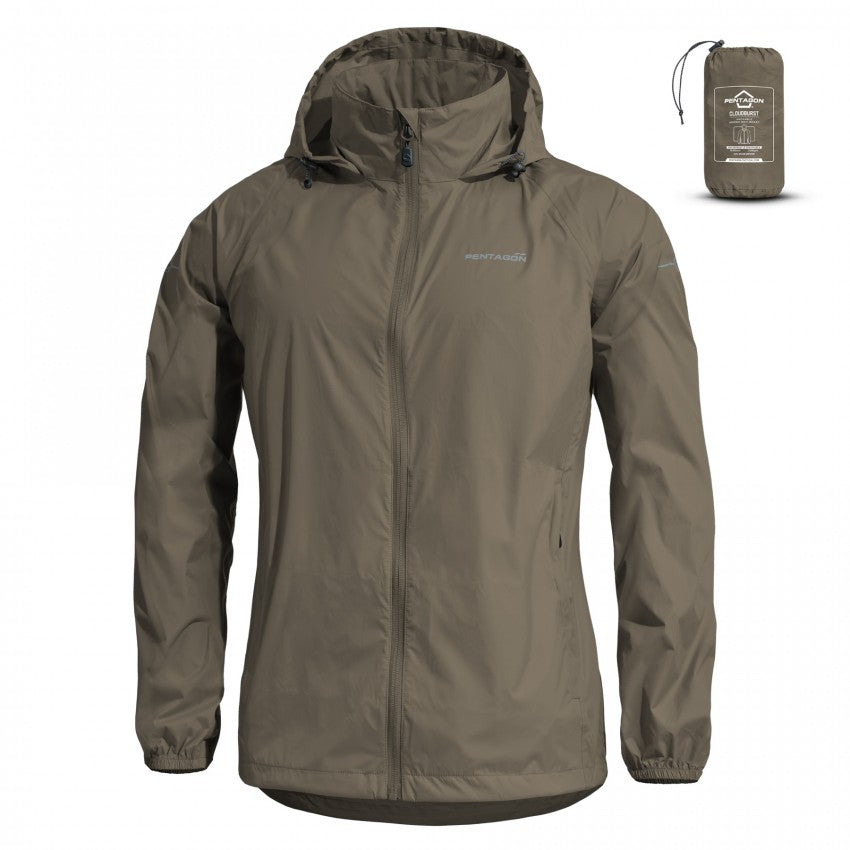 Veste de pluie Cloudburst pour femme, RAL7013