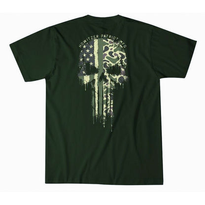 Maglietta DONT TREAD SKULL, verde foresta