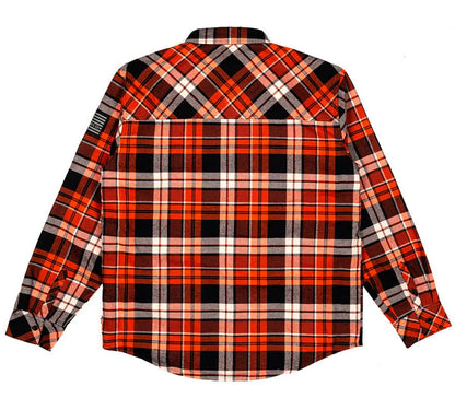 Camicia di flanella CANTEEN, ruggine/nero 
