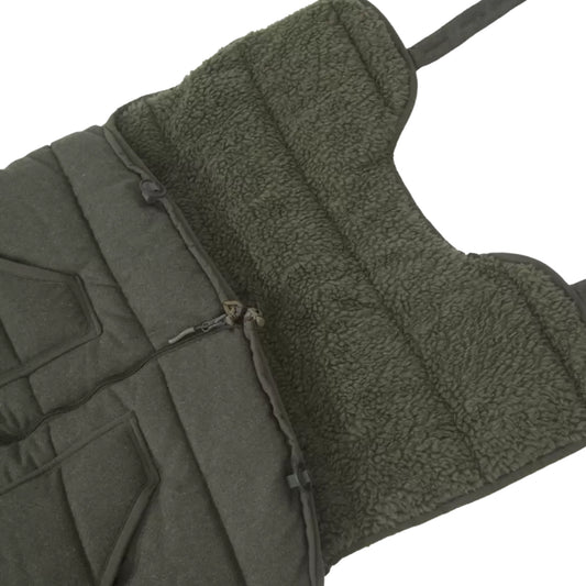 Sac de battue en loden doublé de fourrure