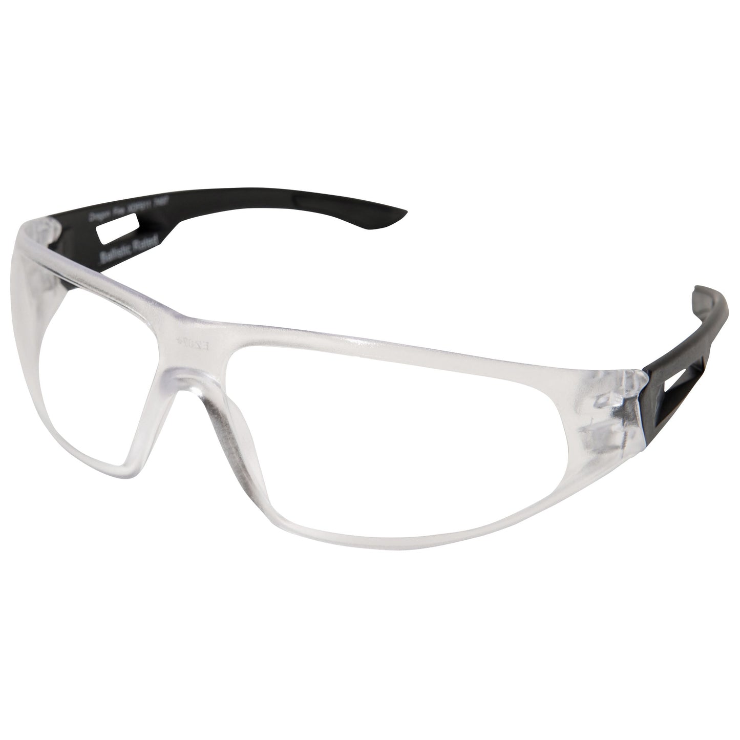 Lunettes de sécurité DRAGON FIRE, monture noir mat / verres transparents antibuée standard (XDF611)