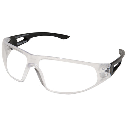 Lunettes de sécurité DRAGON FIRE, monture noir mat / verres transparents antibuée standard (XDF611)