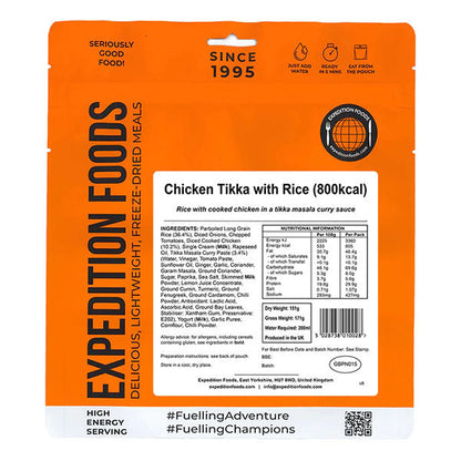 Pollo Tikka con Riso (800 kcal) [Senza Glutine]