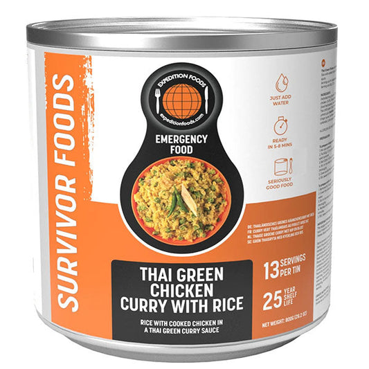 Thai Green Chicken Curry with Rice, 13 Mahlzeiten [Gluten & Dairy Free]
