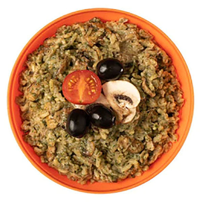 Risotto vegano ai funghi (450 kcal) [Vegano, senza glutine e latticini]