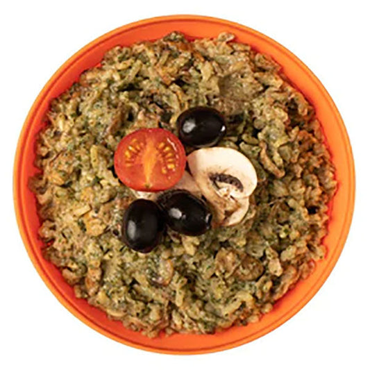 Risotto vegano ai funghi (450 kcal) [Vegano, senza glutine e latticini]