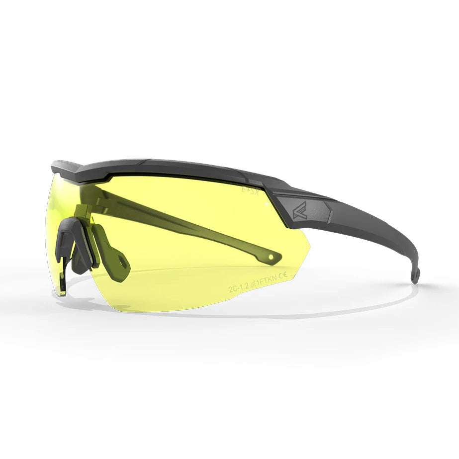 Occhiali da tiro ROLLING THUNDER, montatura nera, lenti gialle Vapor Shield