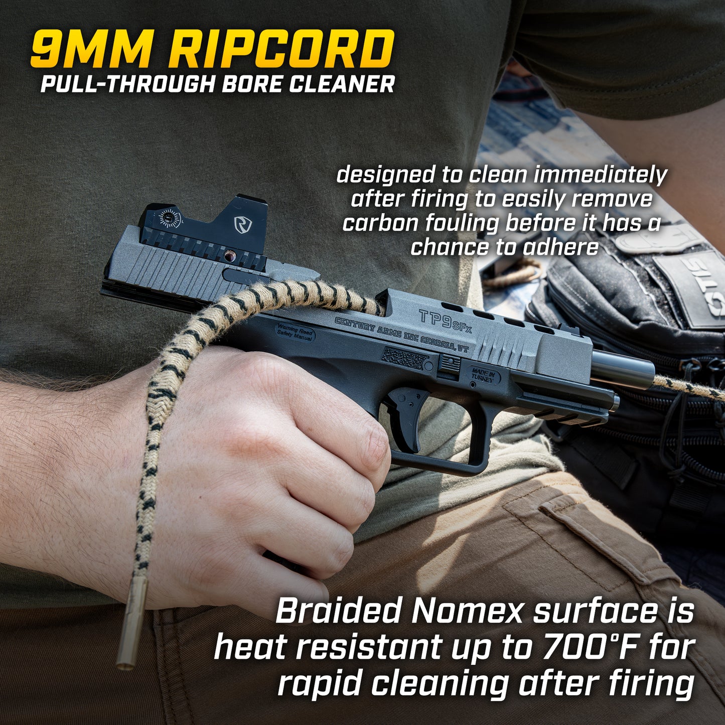 .38 cal / 9mm/ .357 cal Ripcord® Deluxe Kit