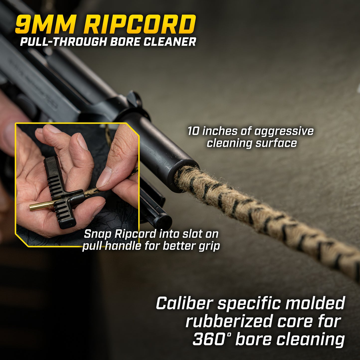 .38 cal / 9mm/ .357 cal Ripcord® Deluxe Kit