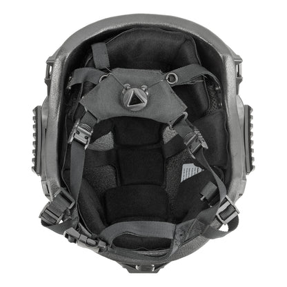 Casco protettivo balistico KRANOS-X Aramid, livello NIJ IIIA, nero
